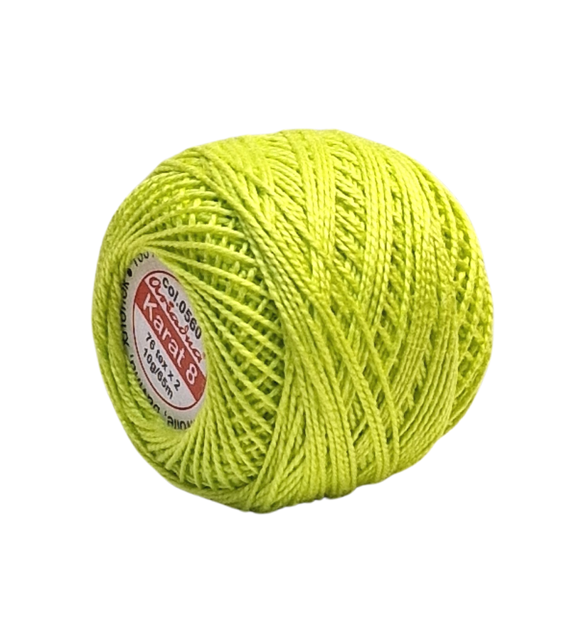 COTTON, CROCHET THREADS, KARAT 8, Colour 0560 10G Margaret Mayar